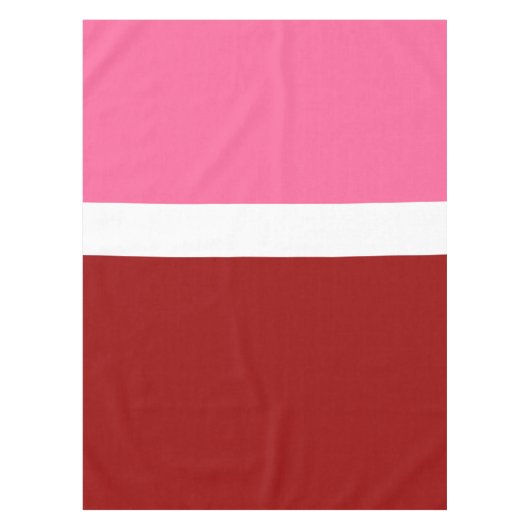 Nappe Bloc de couleur rose blanc bordeaux rouge (Devant)