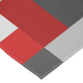 Nappe Bloc de couleur rouge noir et gris (Angle)
