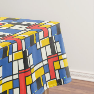 Nappe Blocs de couleurs de style mondrique
