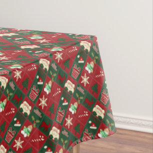 Nappe Blocs de Noël-52x70 COTON TABLECLOTH