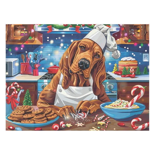 Nappe Bloodhound Holiday Baking : Noël festif (Devant (Horizontal))
