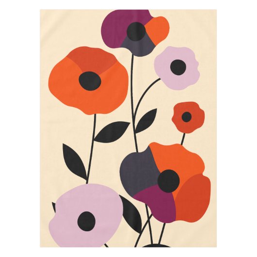 Nappe Bloom minimal du pavot (Devant)