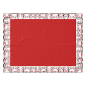 Nappe Blossoms rouges stylisés (Devant (Horizontal))