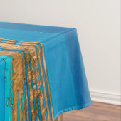 Nappe Blue and Gold lines Abstract N2 (In Situ)