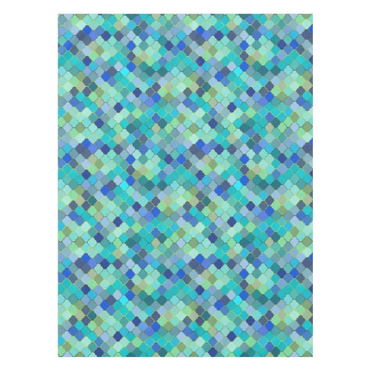 Nappe Blue Aqua Moroccan Mosaic (Devant)