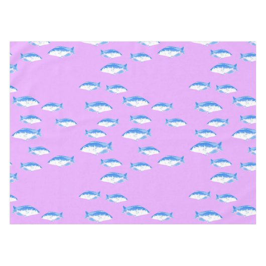 Nappe Blue fish on lilac (Devant (Horizontal))