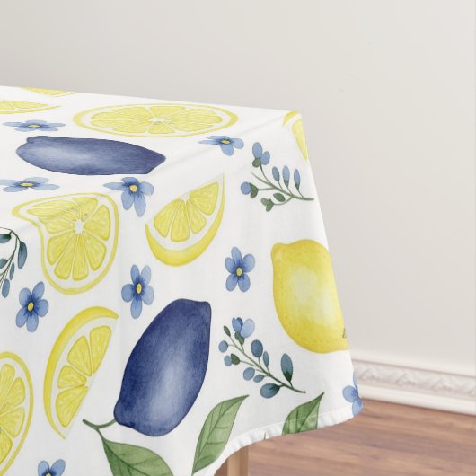 Nappe Blue French Country Lemon Pattern (In Situ)