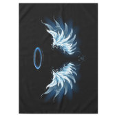 Nappe Blue Glowing Angel Wings on black background (Devant)