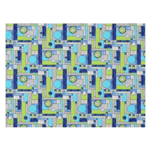 Nappe Blue Green Art Deco (Devant (Horizontal))