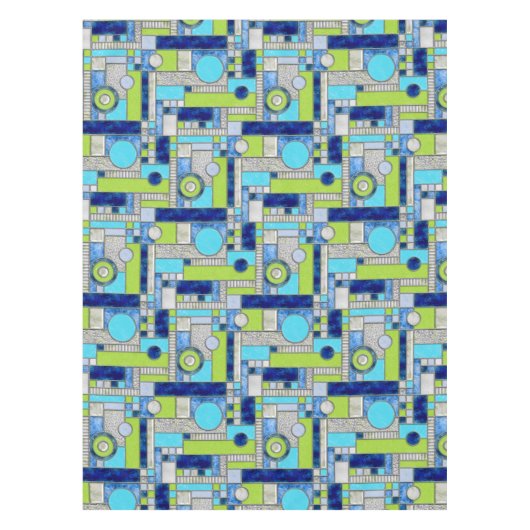 Nappe Blue Green Art Deco (Devant)