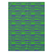 Nappe Blue Green Patchwork Stripes Design  (Devant)