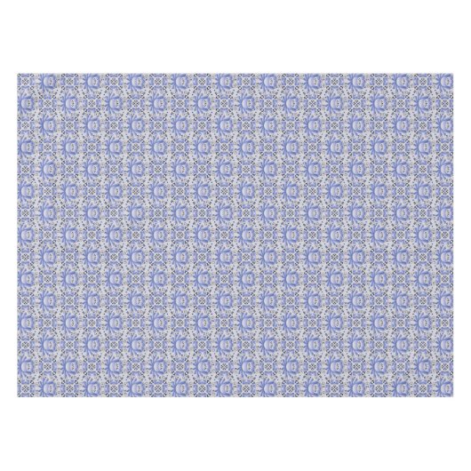 Nappe Blue Lilly Tablecloth (Devant (Horizontal))