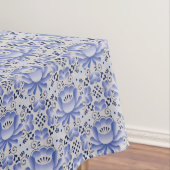 Nappe Blue Lilly Tablecloth (In Situ)