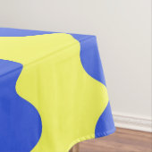 Nappe Blue Lime Wavy Stripe Bold Salle à manger Accent (In Situ)
