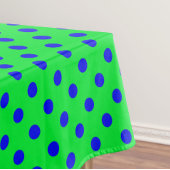 Nappe Blue On Green Polka Dots Pattern Design 