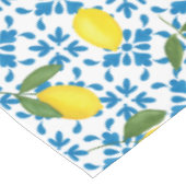 Nappe Blue Tile Yellow Lemon Watercolor (Angle)