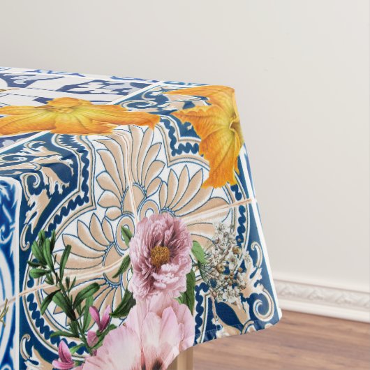 Nappe Blue tiles lemon Mediterranean (In Situ)