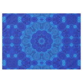 Nappe Blue Turquoise Mandala Flower Art Geometry (Devant (Horizontal))