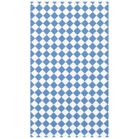 Nappe Blue White Checker Diamond Pattern (Devant)