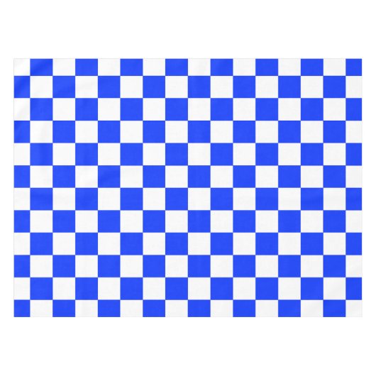Nappe Blue White Checkered Check Pattern (Devant (Horizontal))