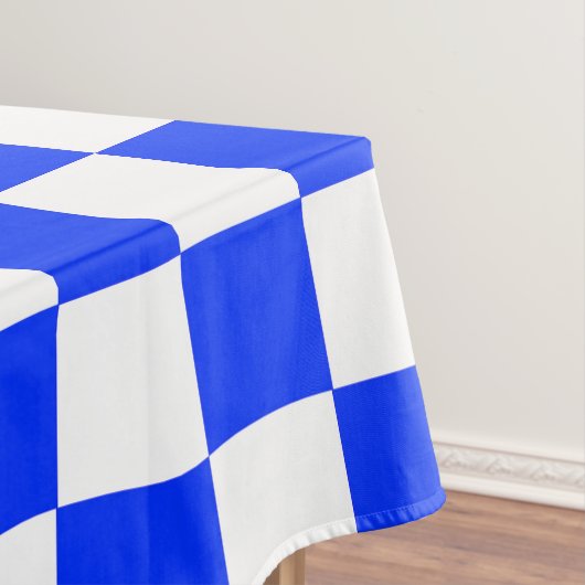 Nappe Blue White Checkered Check Pattern (In Situ)