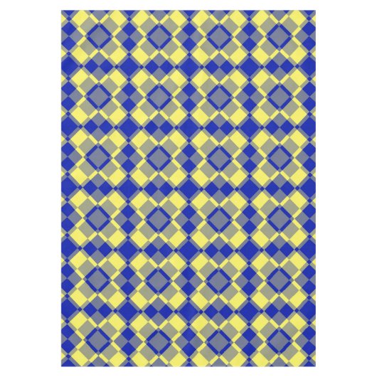 Nappe Blue Yellow Checker Argyle Pattern (Devant)