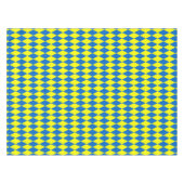 Nappe Blue Yellow Harlequin Checkered Design  (Devant (Horizontal))