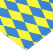 Nappe Blue Yellow Harlequin Checkered Design  (Angle)