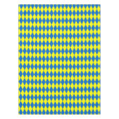 Nappe Blue Yellow Harlequin Checkered Design  (Devant)