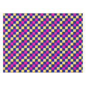 Nappe Blue Yellow Pink Checkered Pattern Design  (Devant (Horizontal))