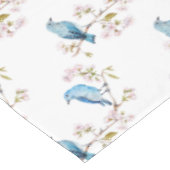 Nappe Bluebirds de montagne sur la branche Sakura (Angle)