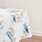 Nappe Bluebirds de montagne sur la branche Sakura (In Situ)