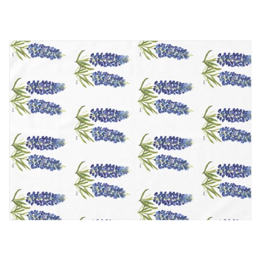 Nappe Bluebonnets Texas State Flowers Lupine Watercolor (Devant (Horizontal))