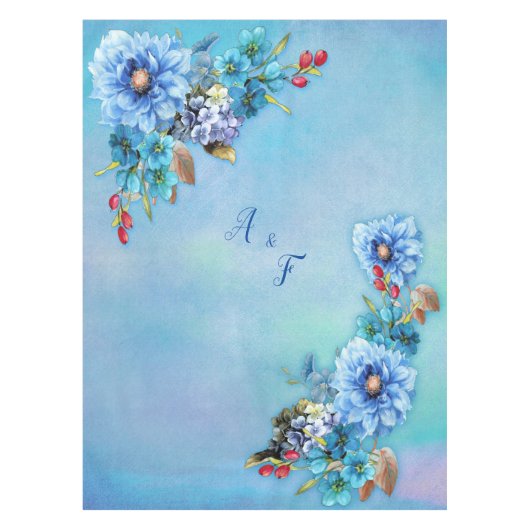Nappe Blues de Cornflower en aquarelle (Devant)