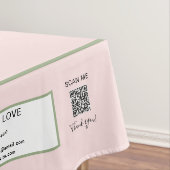 Nappe Blush Vert Craft Show 52 x 70 Code QR (In Situ)