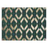 Nappe Bohême Gold Forest Green Ikat Motif (Devant (Horizontal))