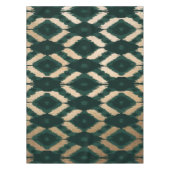 Nappe Bohême Gold Forest Green Ikat Motif (Devant)