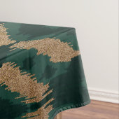 Nappe Bohême Gold Forest Green Ikat Motif (In Situ)