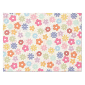 Nappe Boho 70's Retro Daisy Flowers (Devant (Horizontal))