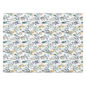 Nappe Boho Aquarelle Fleurs sauvages Motif de peinture (Devant (Horizontal))