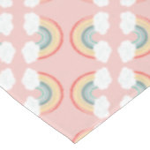 Nappe Boho Arc-en-ciel 1er anniversaire fête Rose fille (Angle)