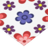 Nappe Boho Blue Purple Red Flowers Large Tablecloth (Angle)