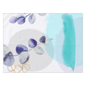 Nappe Boho botanique cyan violet (Devant (Horizontal))
