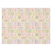 Nappe Boho Chic Pink & Green Quilt Floral Patchwork (Devant (Horizontal))