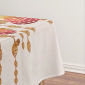 Nappe Boho Dreamcatcher Pink Gold Floral Aquarelle (In Situ)