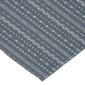 Nappe Boho Farmhouse Flèche Rayure Géométrique Bleu Fonc (Angle)