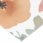 Nappe Boho fleur sauvage Aquarelle Pastel Floral Decor (Angle)
