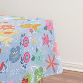 Nappe Boho Flowers Motif B01.w Lblue BG (In Situ)