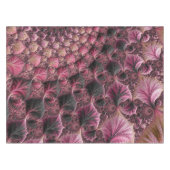 Nappe Boho Funky Eclectique Rose Noir Abstrait Fractal (Devant (Horizontal))