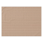 Nappe Boho géométrique rayé chaud neutre tan (Devant (Horizontal))